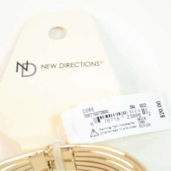 New Directions Gold Clip On Bracelet - NEW - Picture 2 of 7